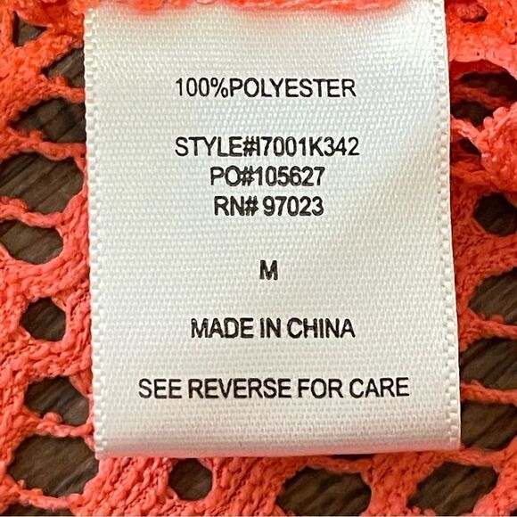 Miken Coral Lace Tunic Swim Coverup Size Medium - Picture 8 of 9